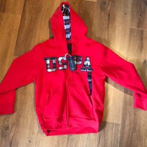 Boys 10/12 U.S. Polo Assn. zip hoodie